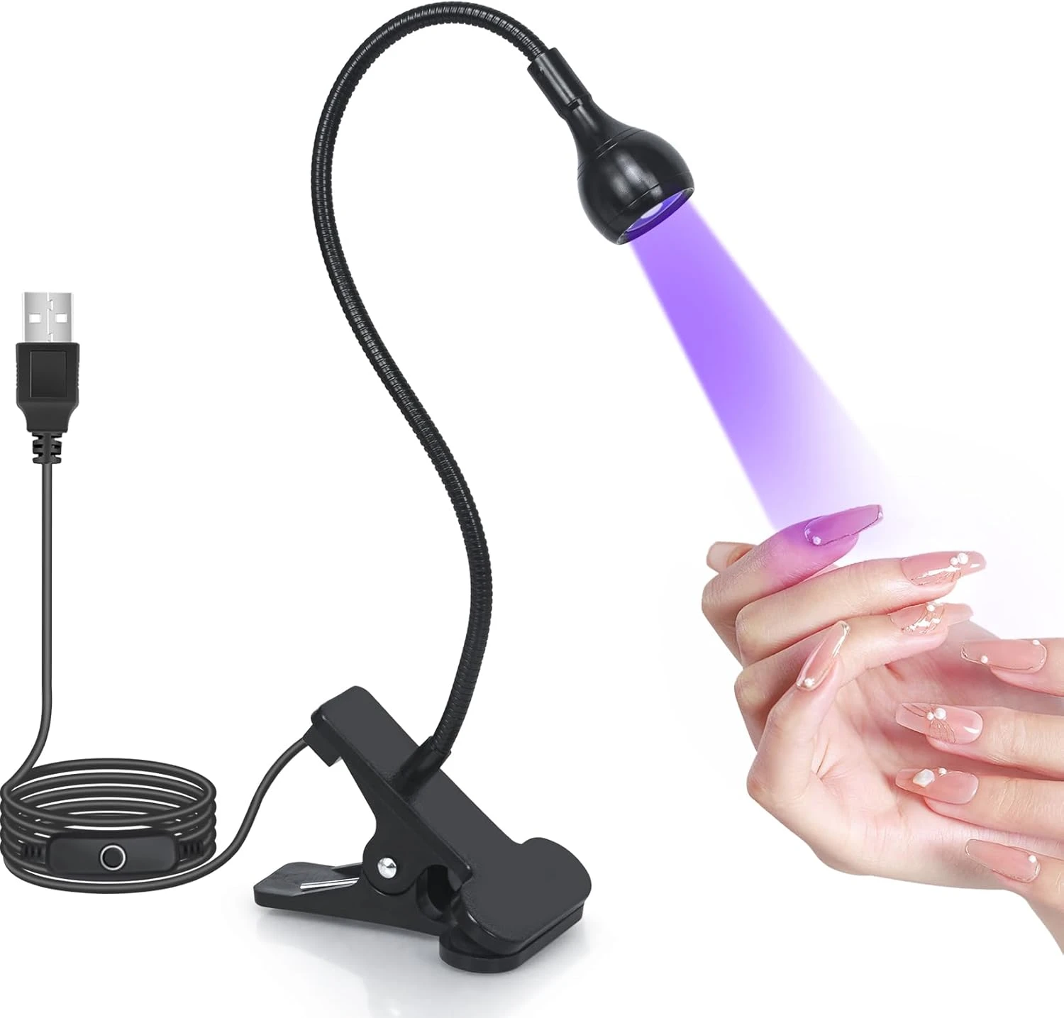 LED nail lamp for curing pearl cat eye gel polish