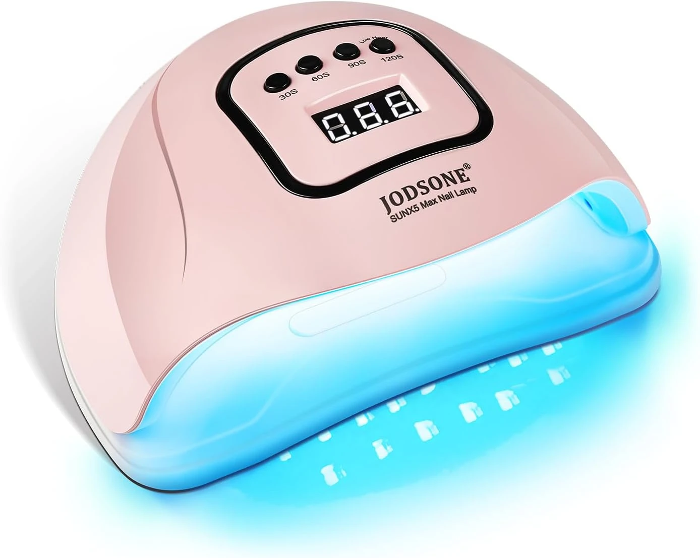 LED lamp curing red tortoise shell gel nails
