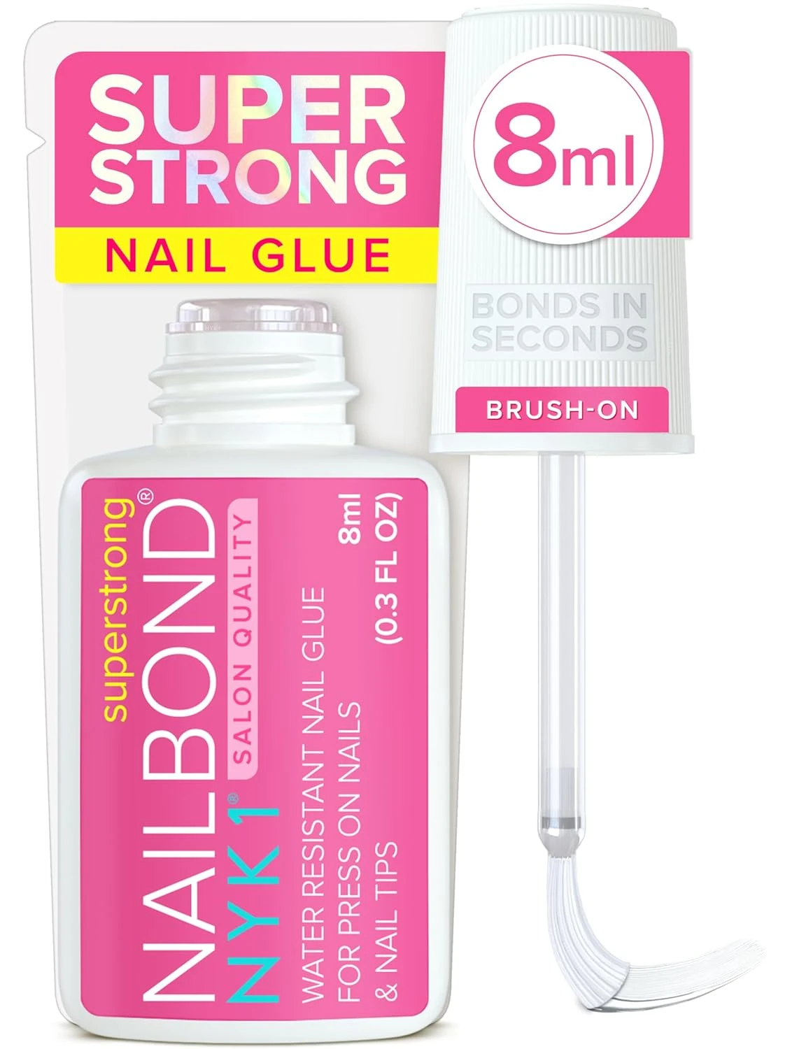 Strong hold nail glue for long press on fourth of july nail designs