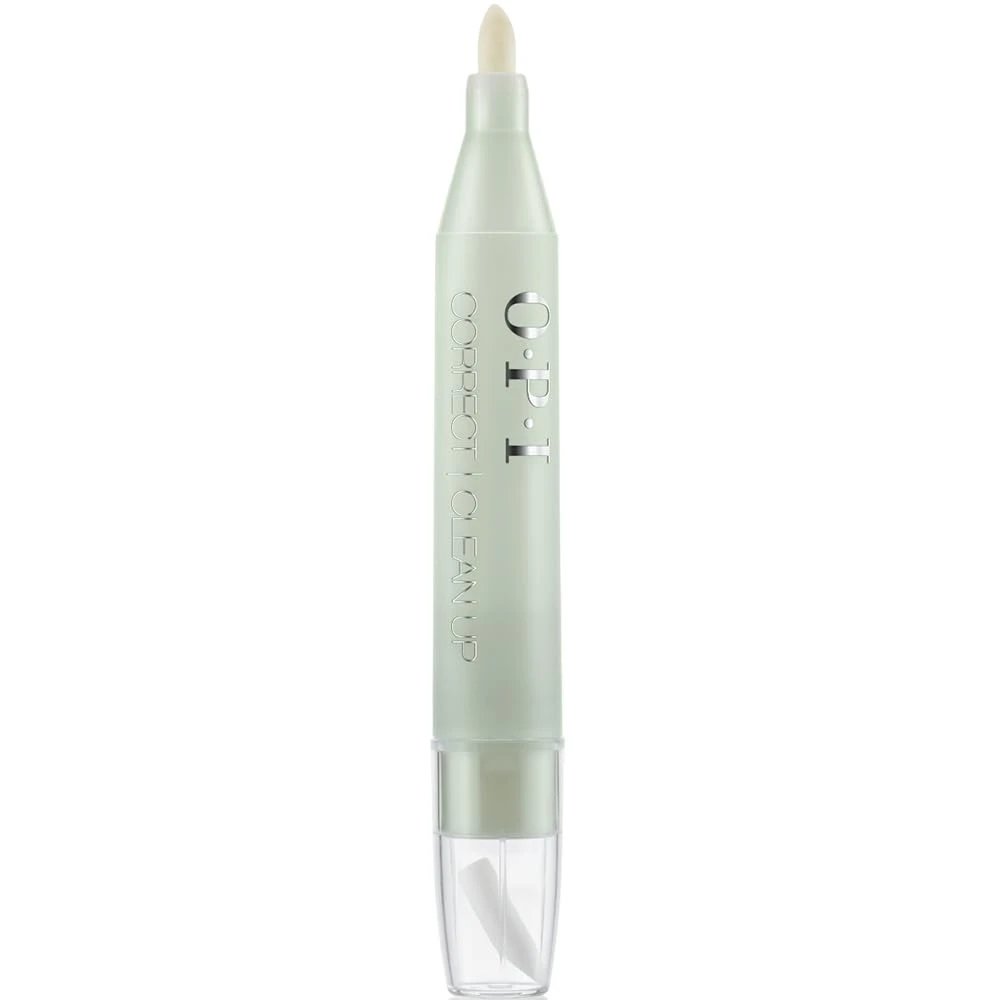 Corrector pen cleaning edges on tortie accent manicures