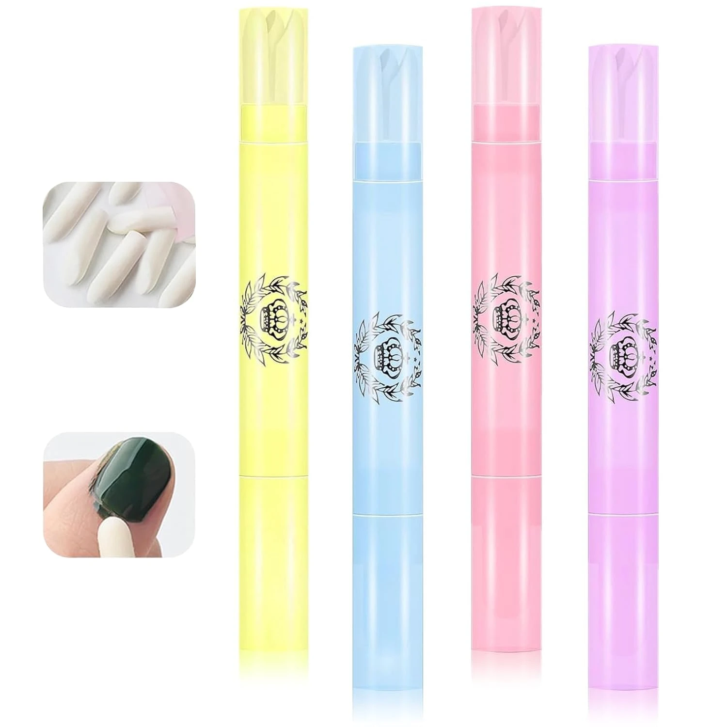 Nail polish remover pen for cleaning up jade marble accent nail edges