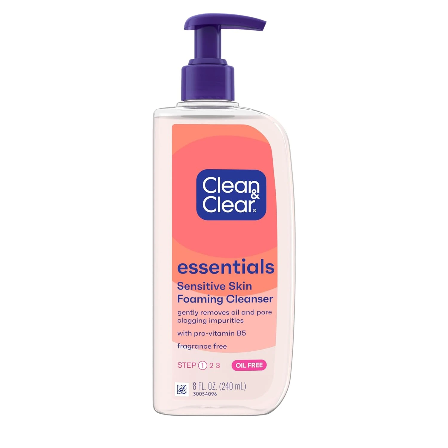 Oil free foam face cleanser safe for wet look lash extensions