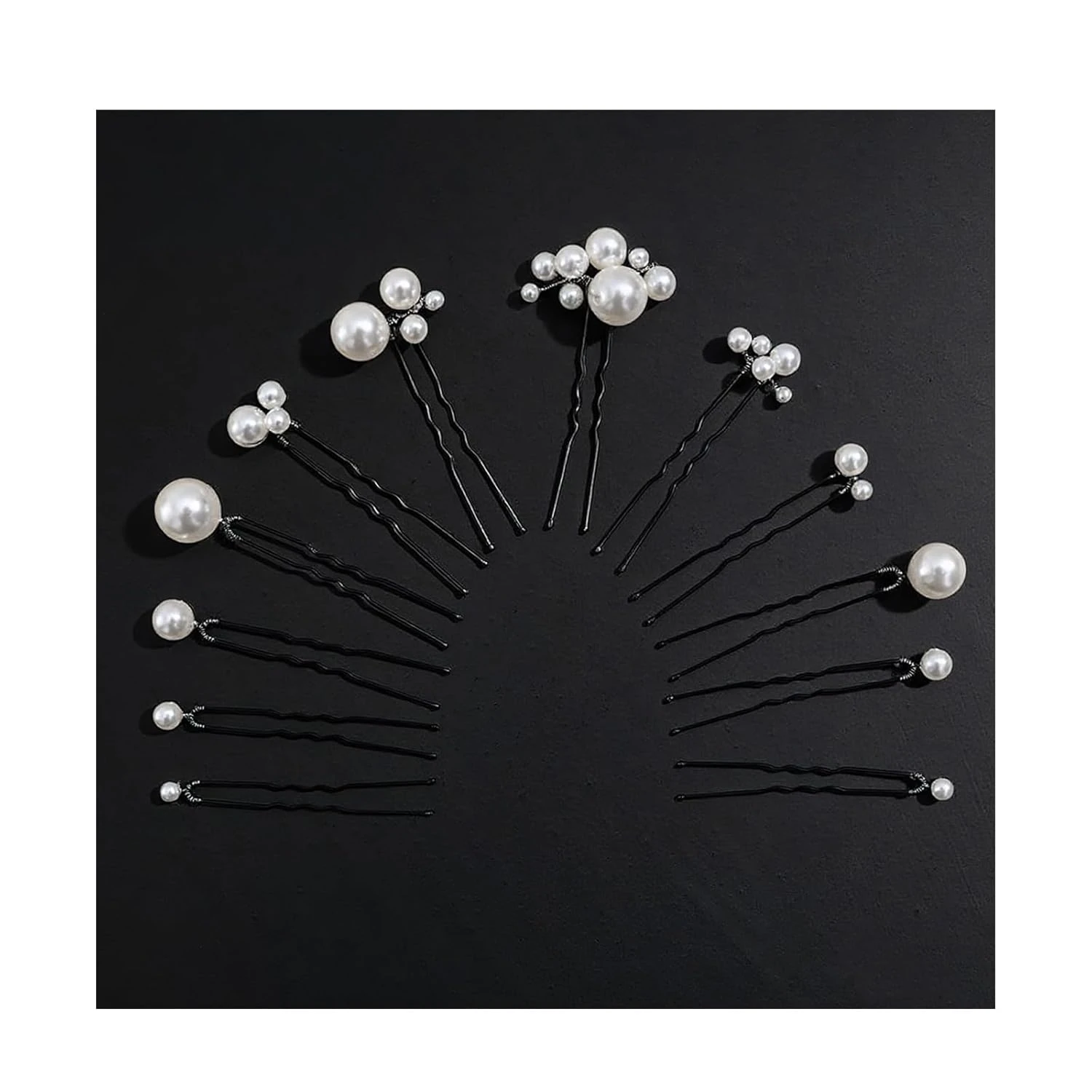 Pearl hairpin for decorating a beach wedding updo hairstyle