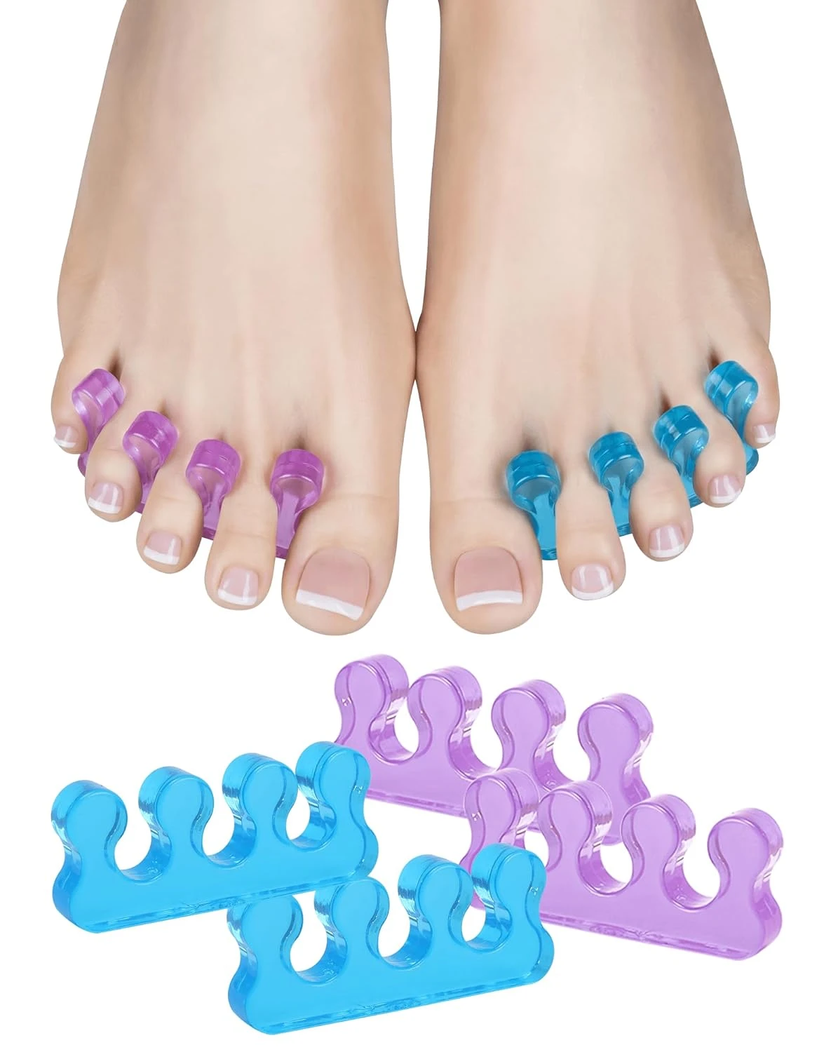 Toe separators for matching toe and fingernail best nail designs