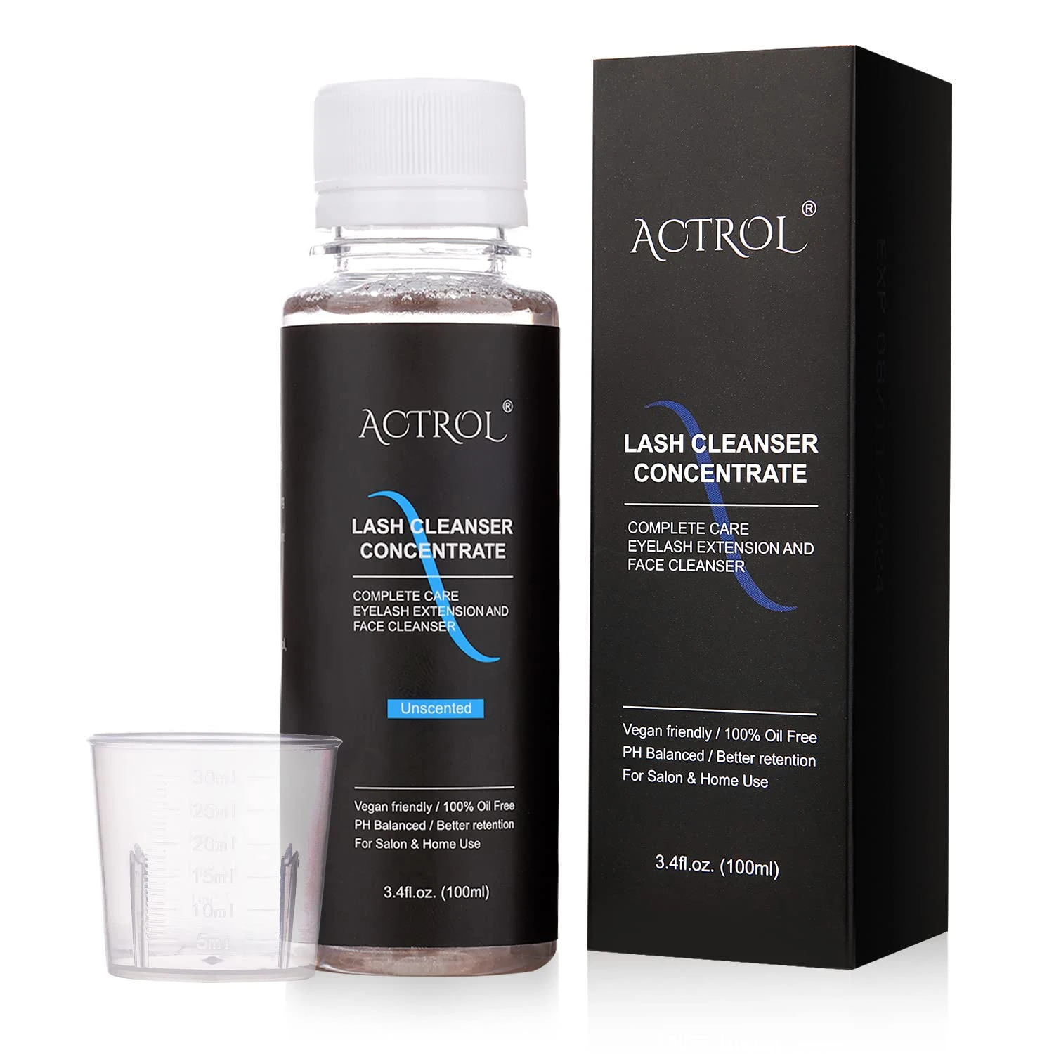 Professional lash shampoo for mega volume eyelash extension cleansing