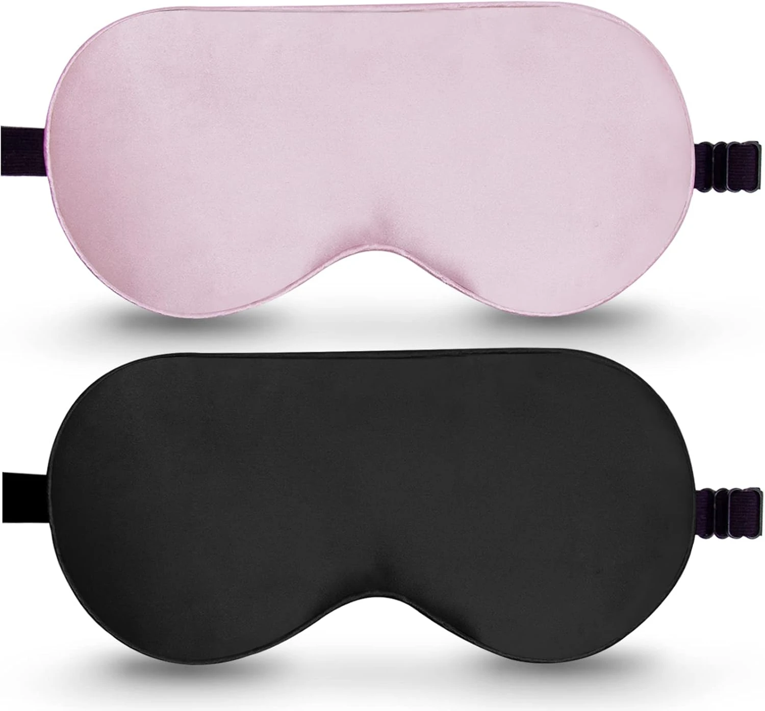 Satin eye mask for protecting hybrid eyelash extensions while sleeping