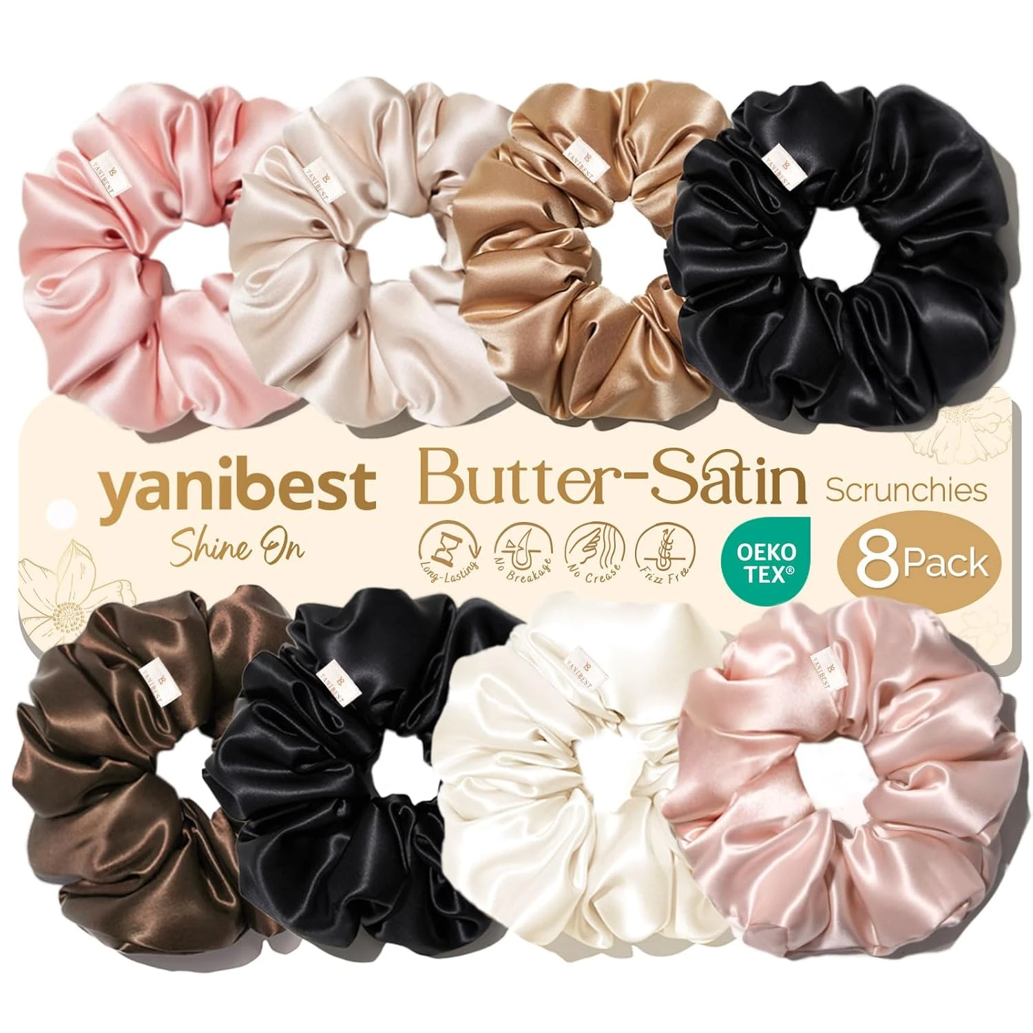 Satin bridal scrunchie for wrapping a high ponytail at a beach wedding