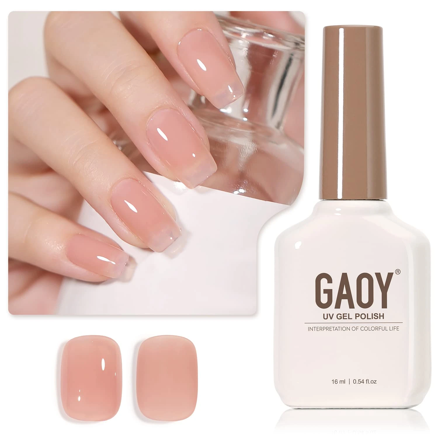 Sheer nude polish for soft nude everyday best nail designs