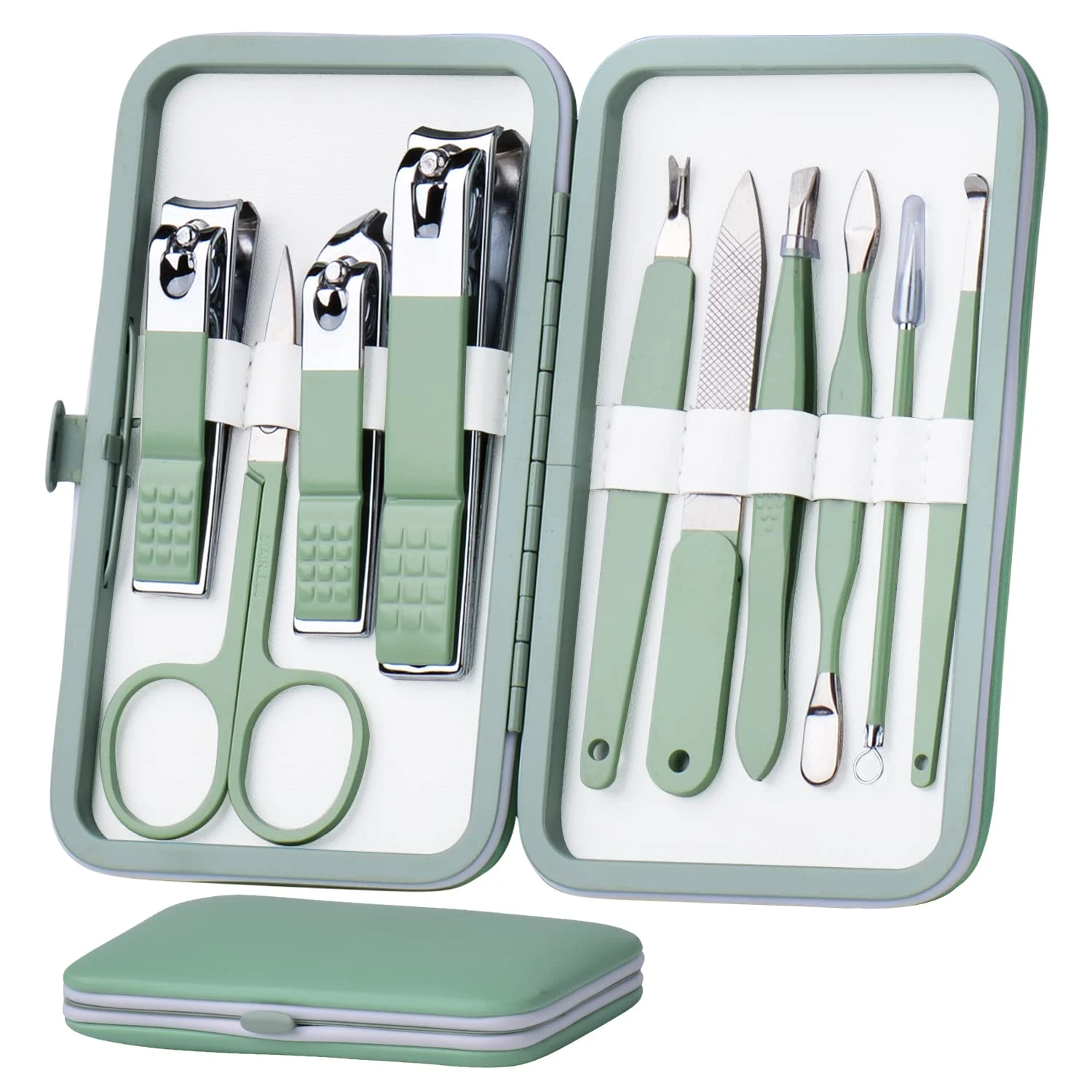 Travel nail kit for maintaining chrome nails on vacation