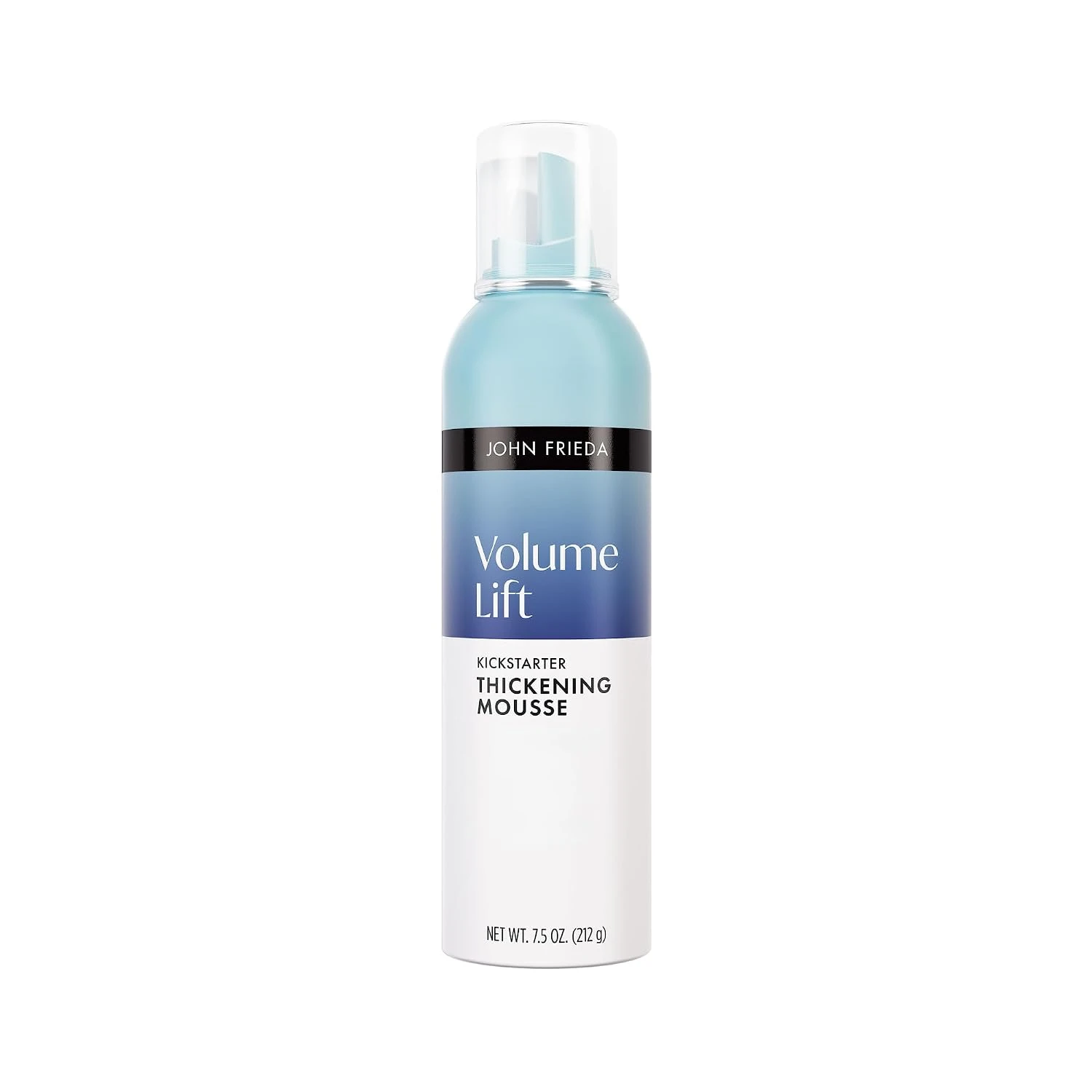 Volumizing mousse for lifting fine hair in a short layered cut