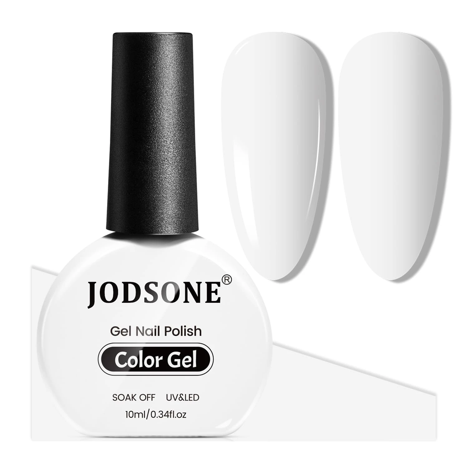 White gel base under holographic chrome powder