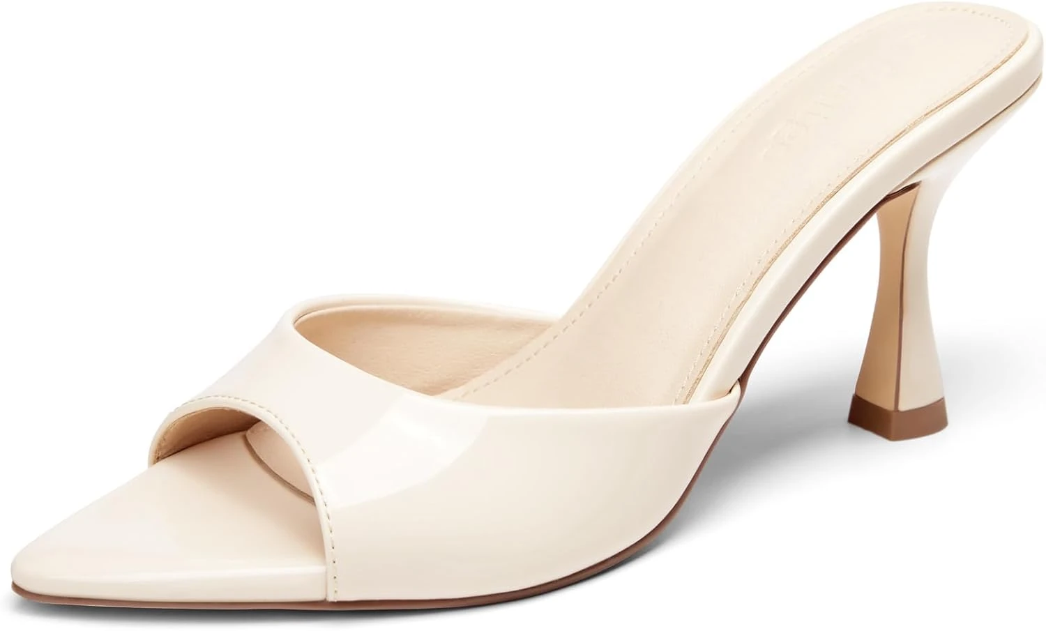Ivory heeled mules for bardot white boho dresses