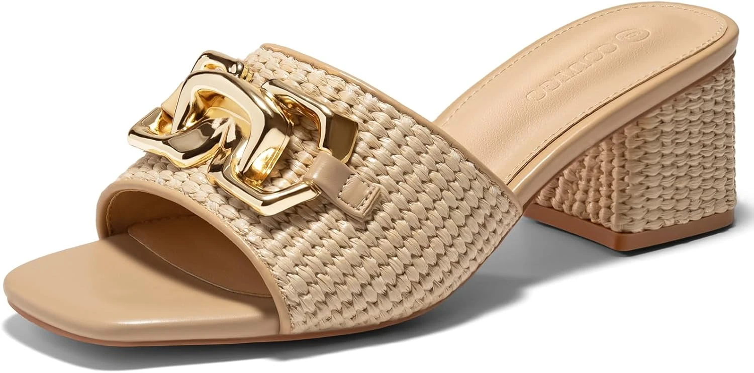 Women's block heel sandals for a classic brunch outfit
