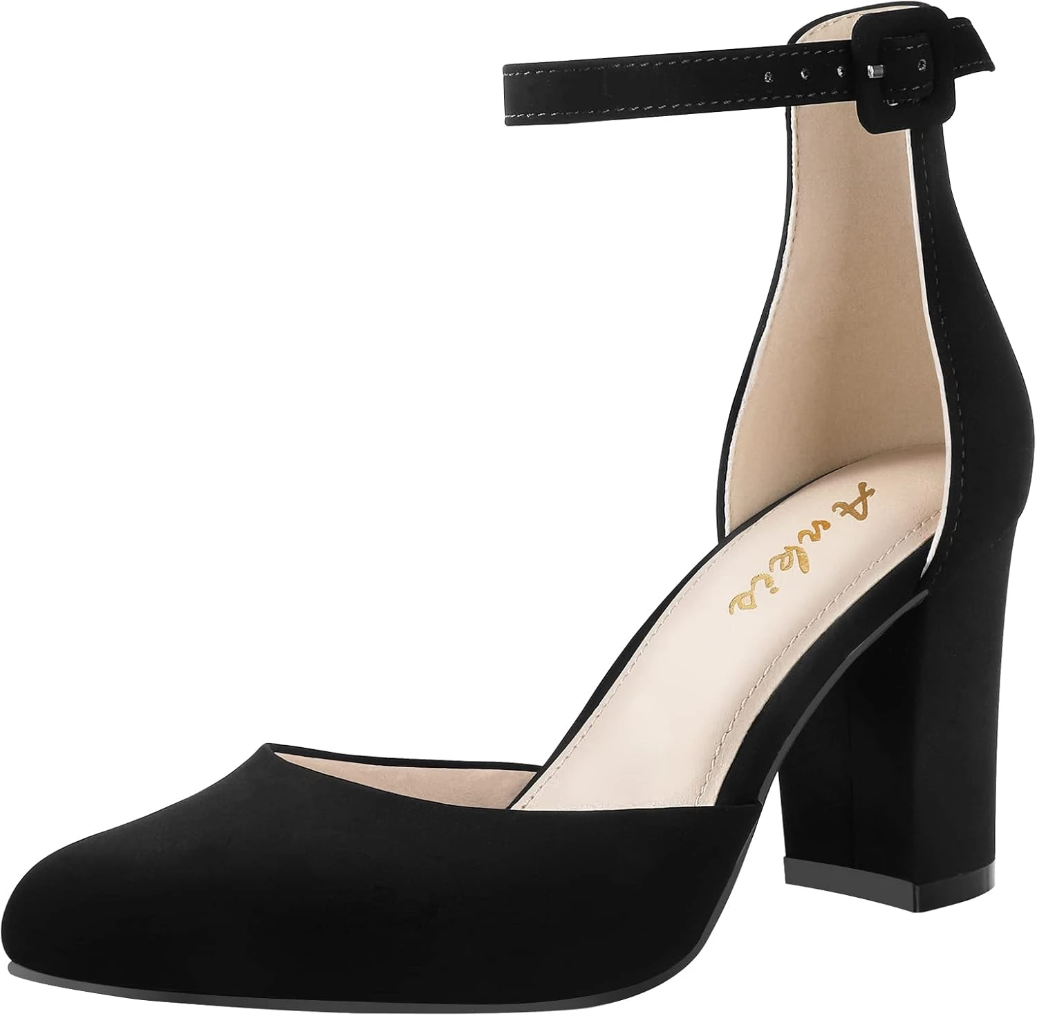 closed-toe block heel formal shoes for a modest prom look
