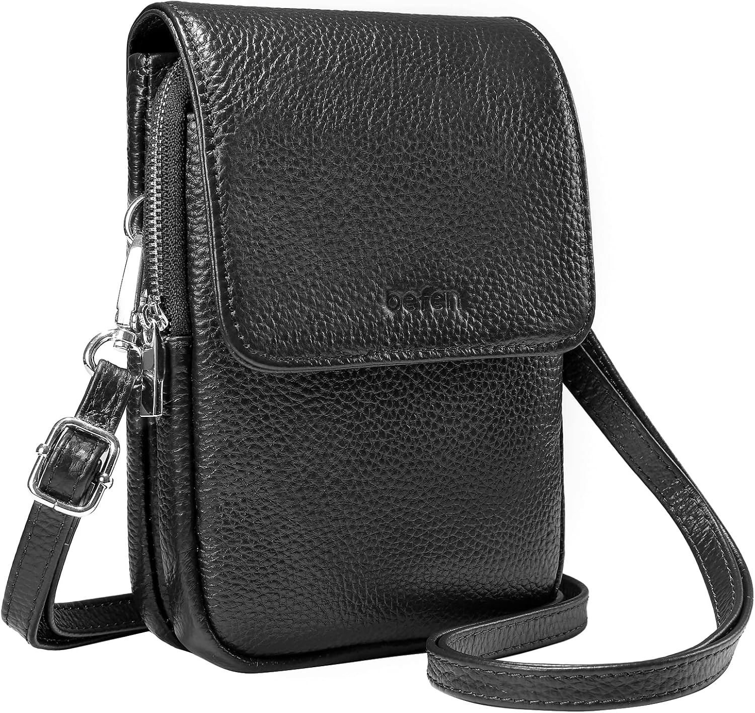 Women's small leather crossbody bag for brunch accessories