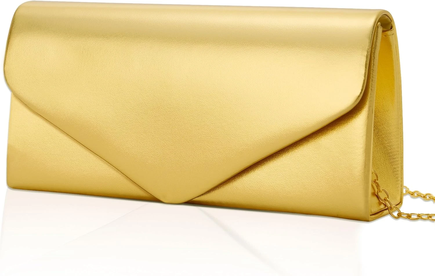 gold metallic evening clutch for prom night accessories