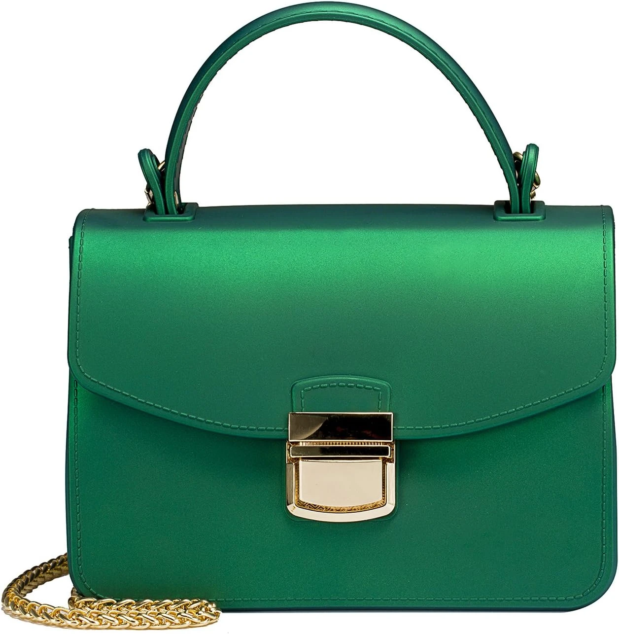 green satin mini clutch for prom night styling
