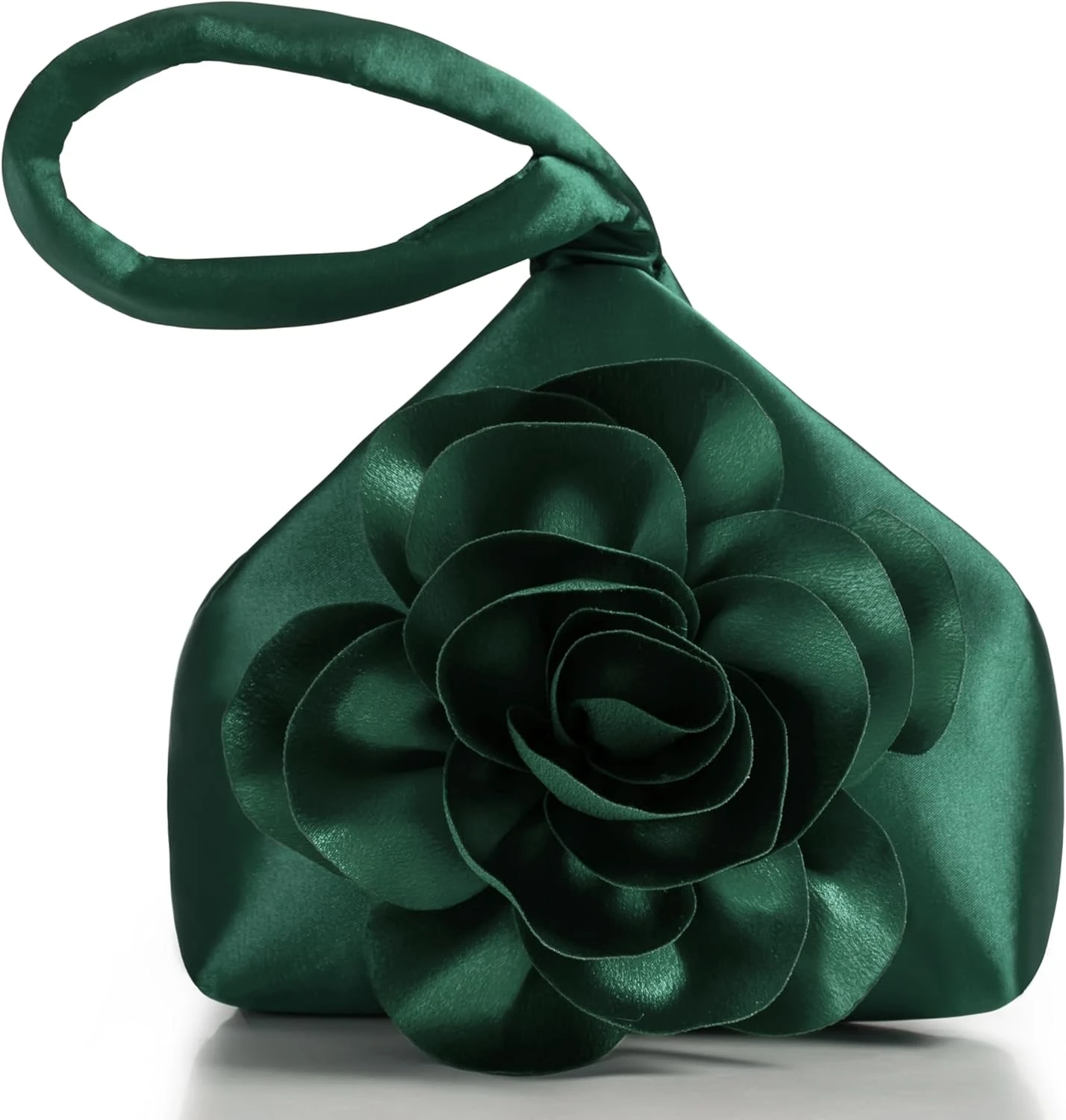 green satin mini clutch for homecoming accessories