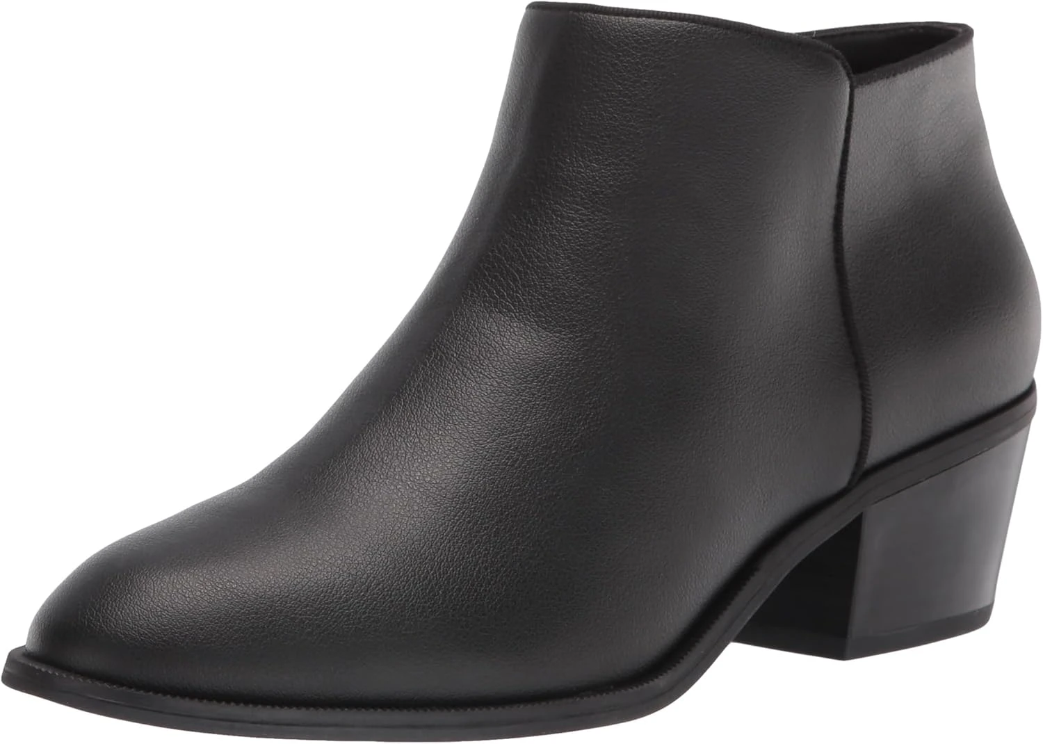 Women's leather ankle boots for a female leather jacket outfit