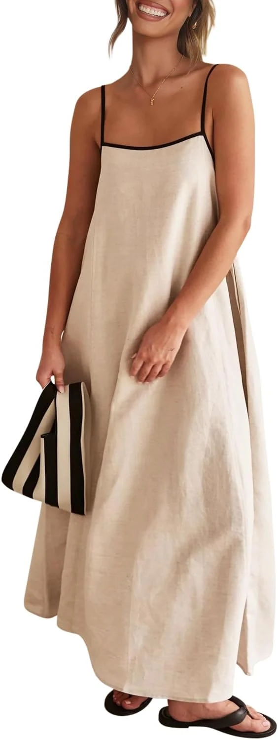 Women's linen sundress for a summer brunch outfit