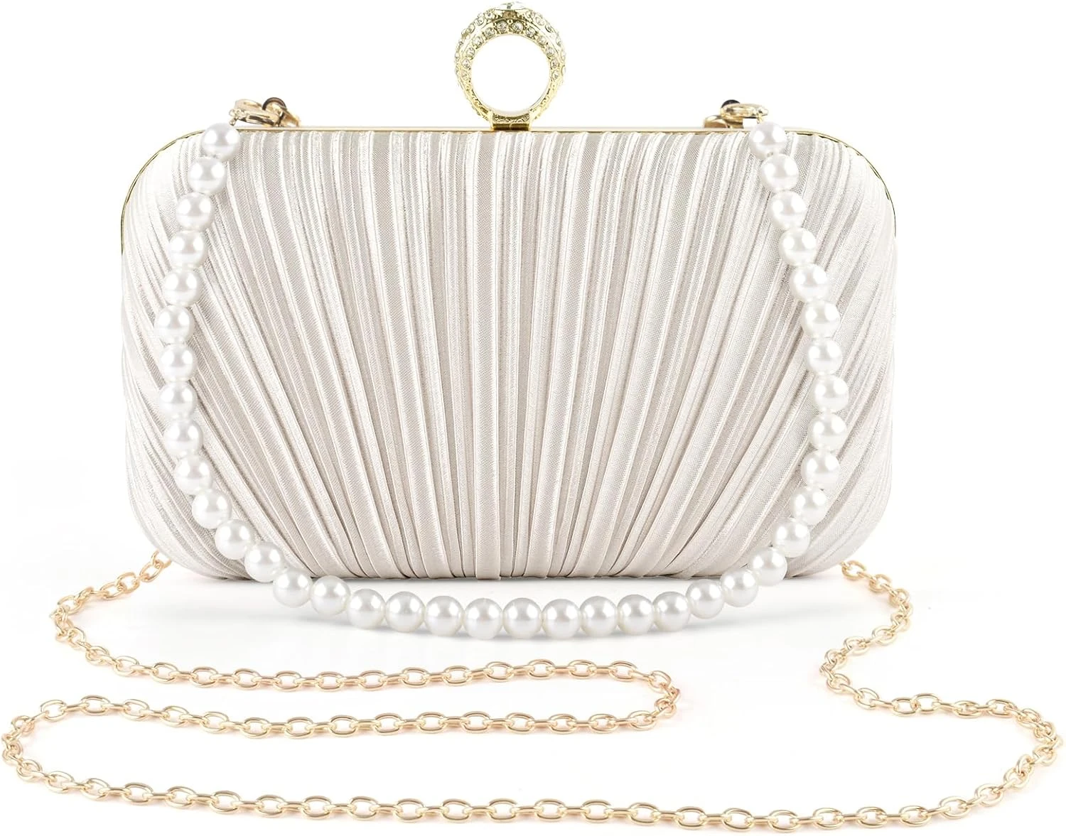pearl chain mini clutch for homecoming accessories