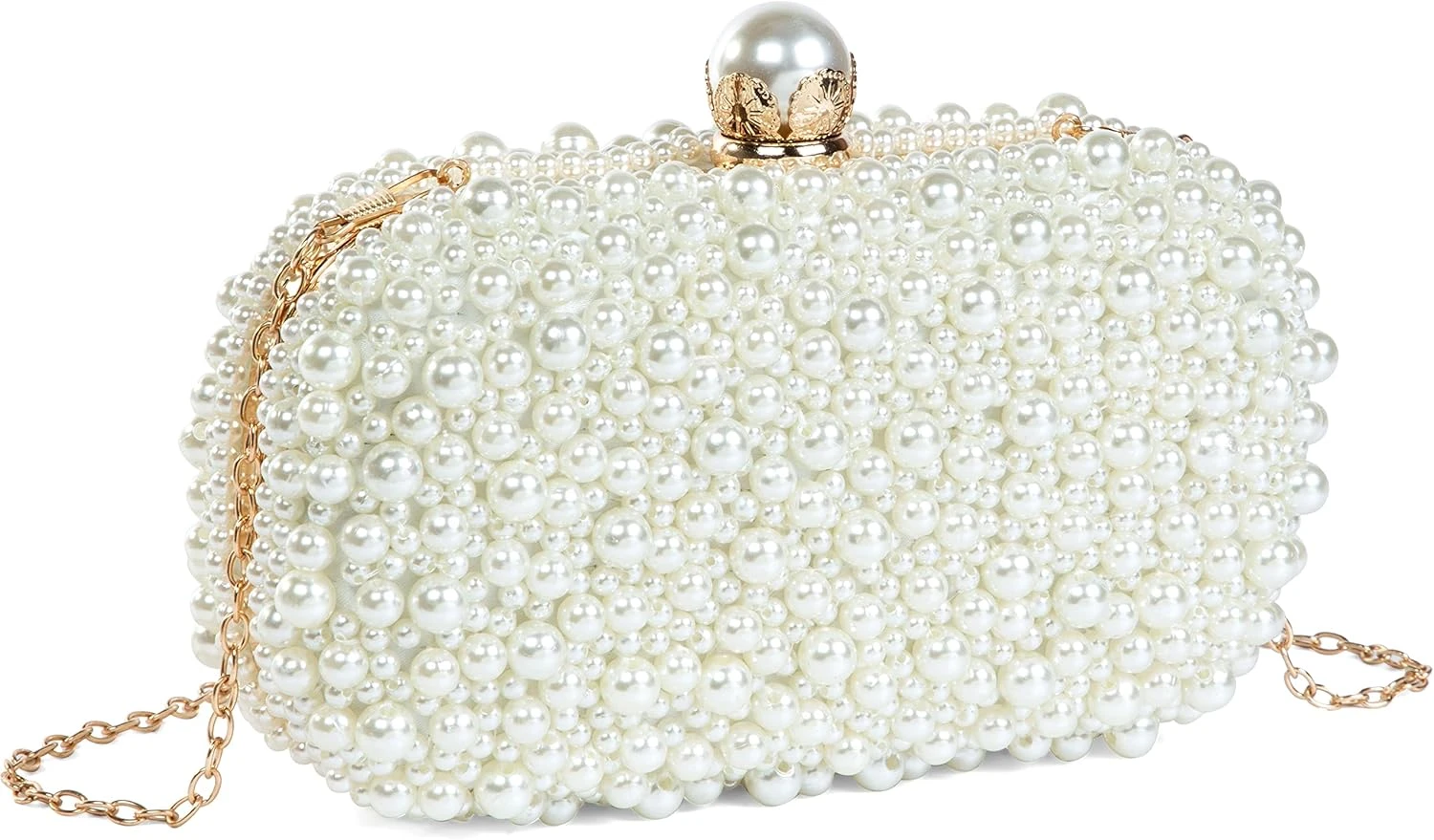 pearl white mini clutch for white homecoming dress accessories