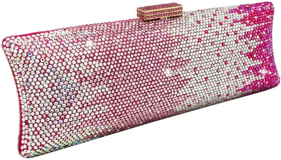 pink rhinestone mini clutch for homecoming accessories