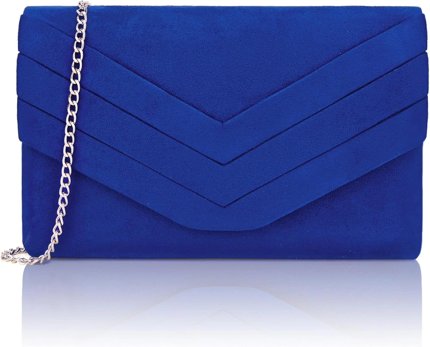 royal blue satin mini clutch for homecoming accessories
