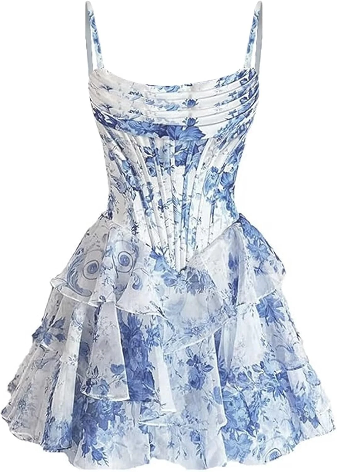 printed chiffon short floral homecoming dress for a romantic hoco event