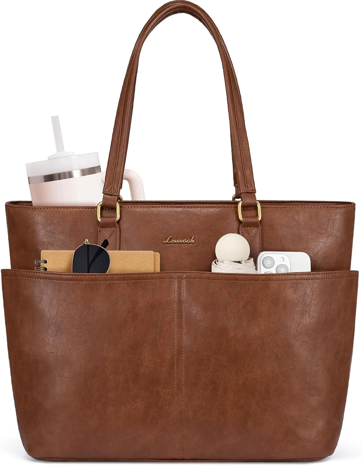 Women's medium structured leather bag for Mother's Day brunch accessories