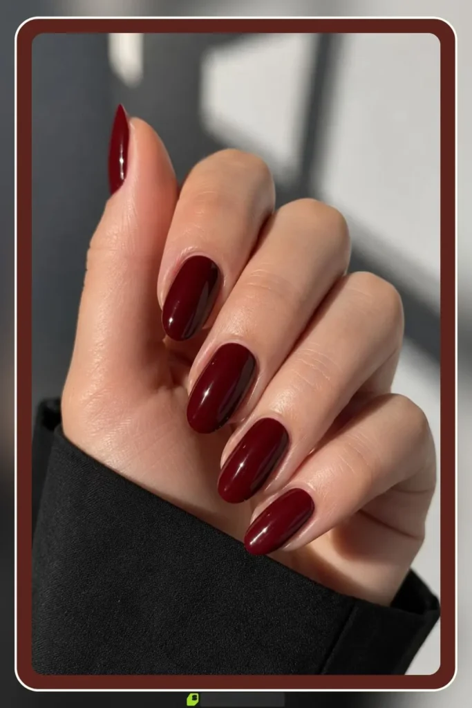 Red Nails for Every Plan: 16 Sets Sorted by the Occasion in 2026 33 Deep red nails in muted office appropriate depth