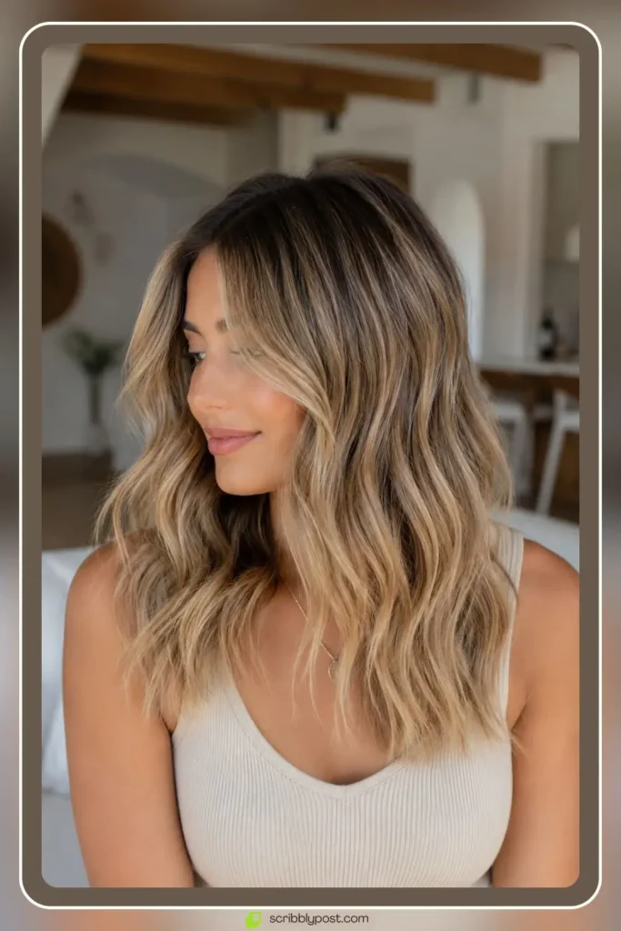 Dirty blonde hair styles with natural rooted texture