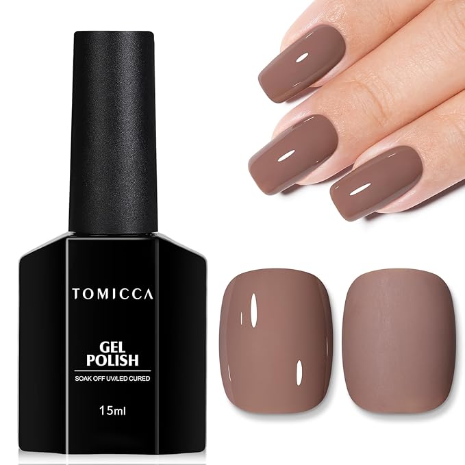 Mocha matte gel polish for velvet brown nails