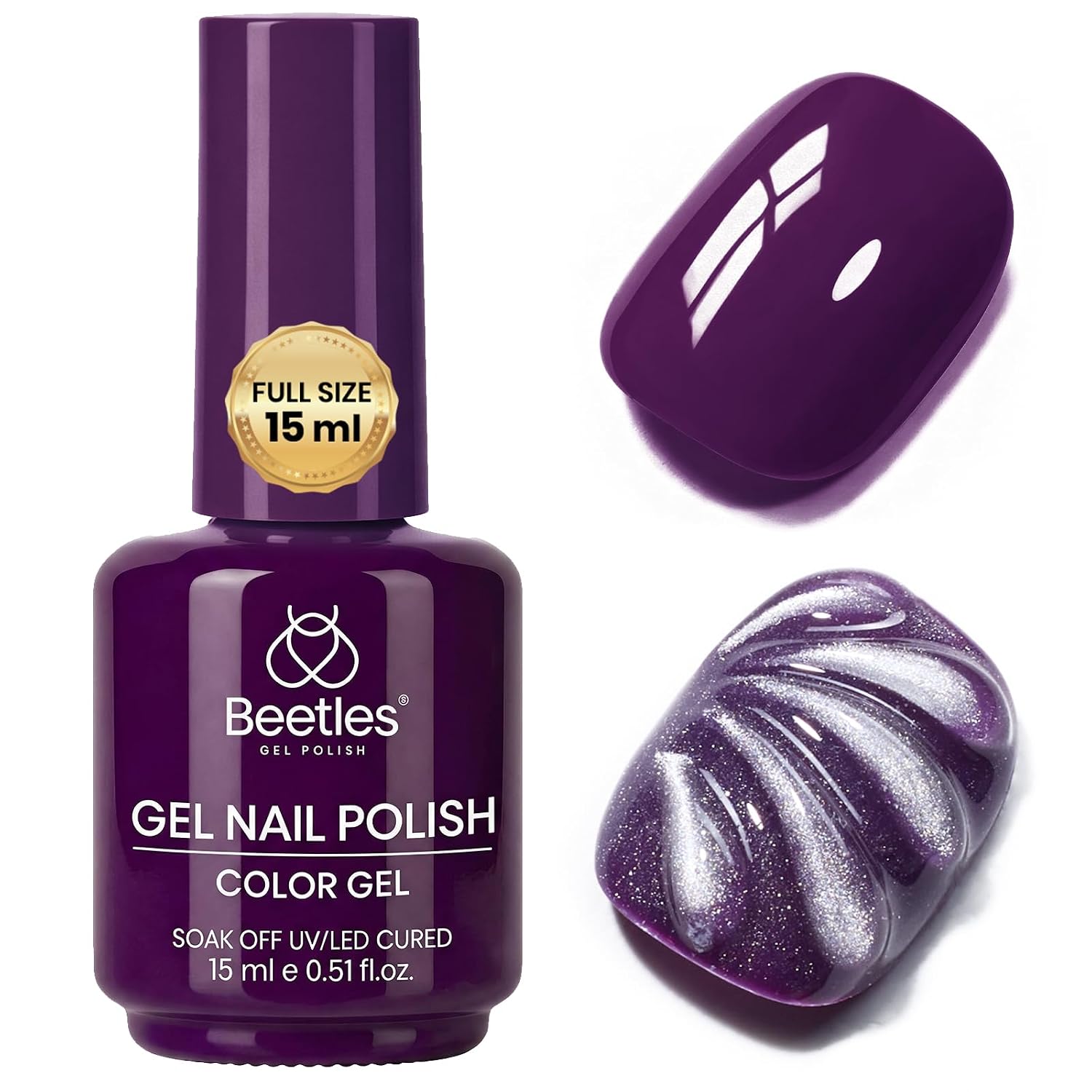 Rich pigment base for plum purple nails