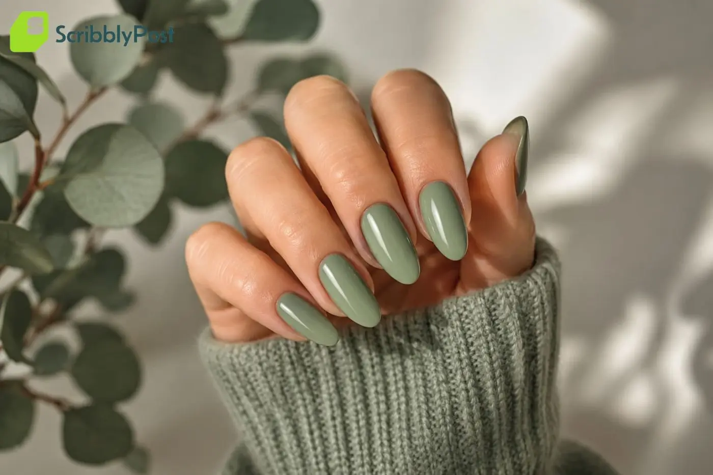 Sage Green Nails