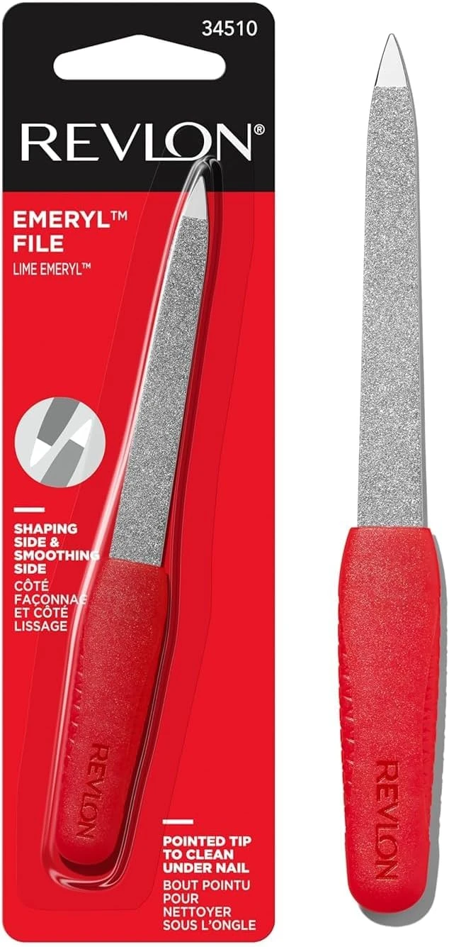 Almond prep file duo for light blue nails