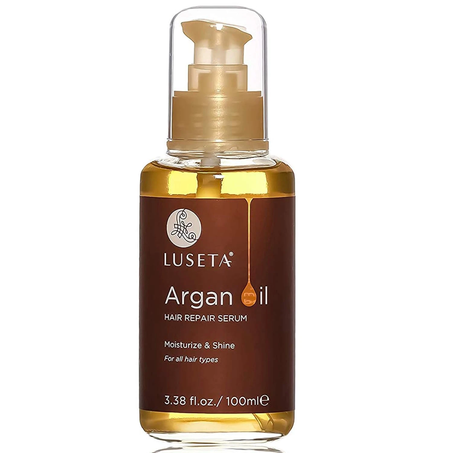 Argan oil hair serum for honey blonde shine