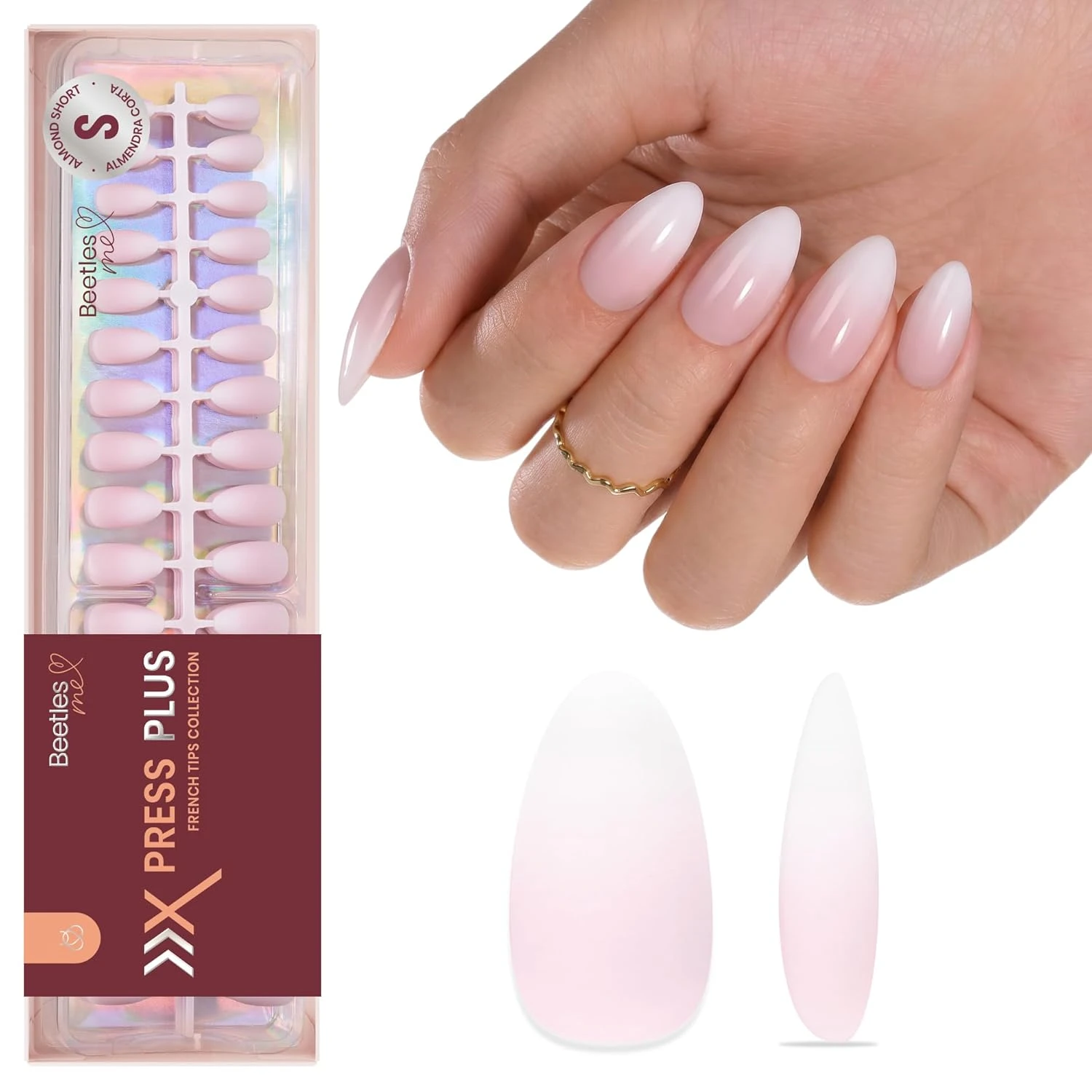 Baby boomer ombre gel for pink and white ombre nails