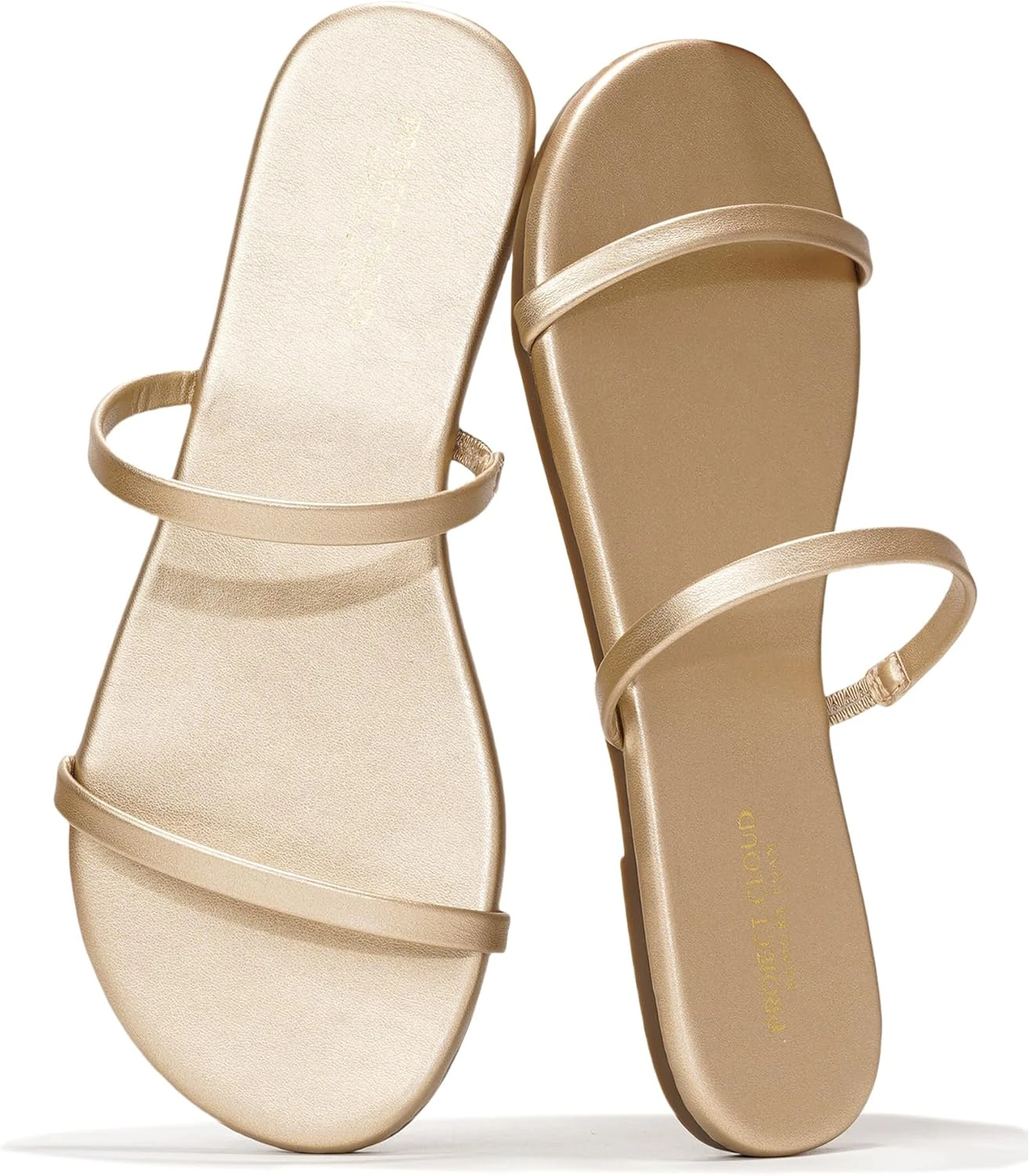 Barely there sandals for photo evening outfit