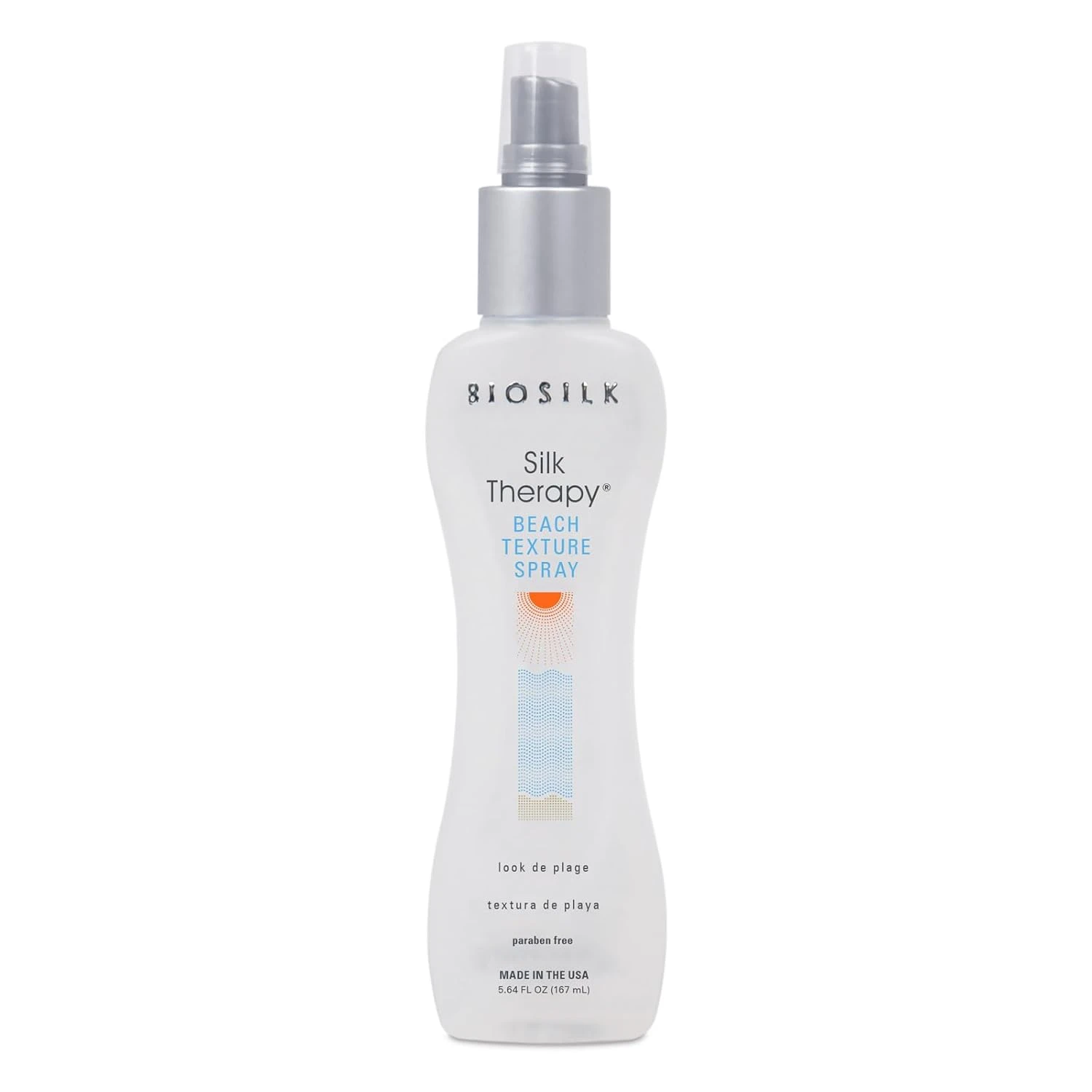 Beach wave styling spray for blonde balayage waves