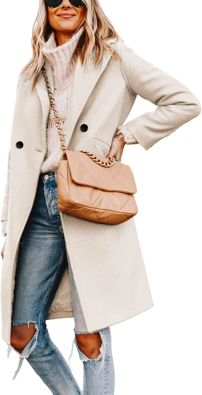 Beige longline coat for leopard bag outfit