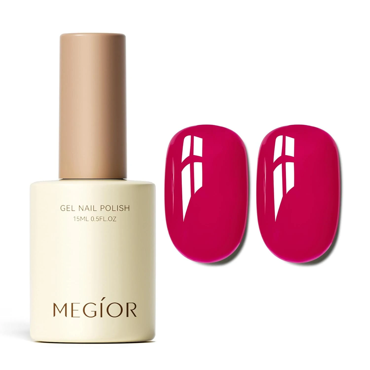 Berry red gel polish for burgundy glitter tip nails