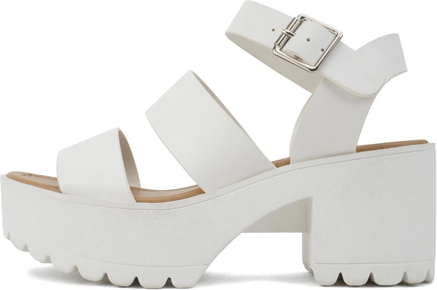 Walkable block heel sandals for city break