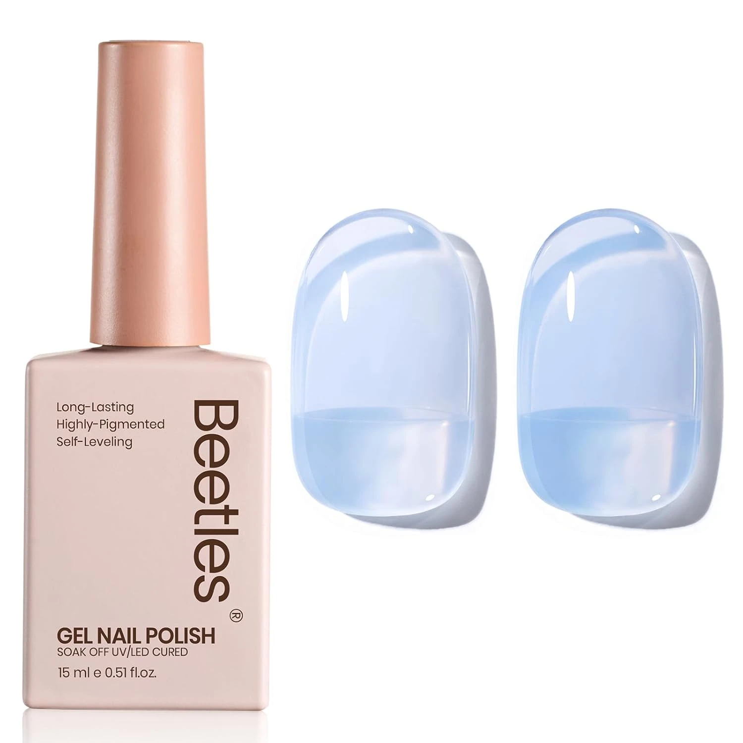 Blueberry milk gel polish for blue jelly nails