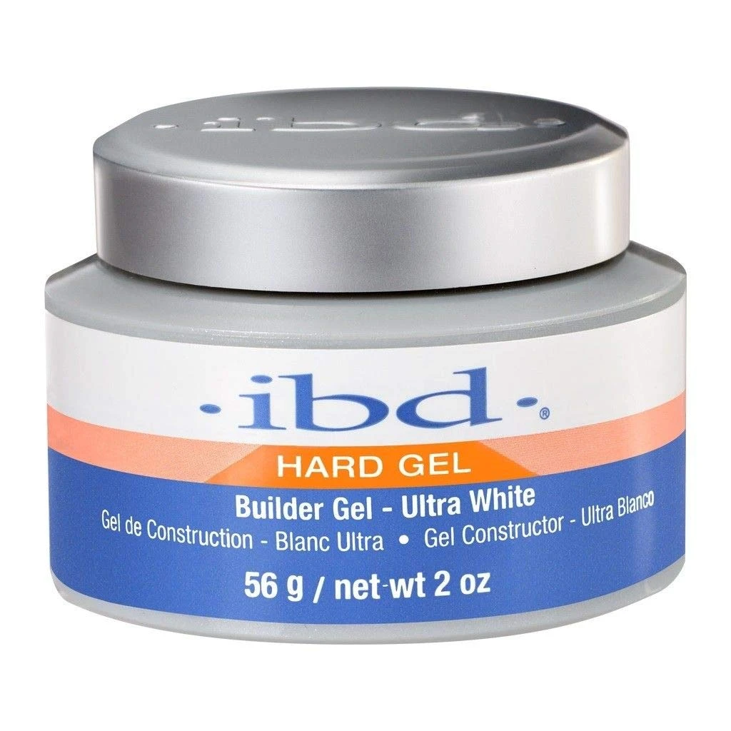 Bright white builder gel for pink and white nails