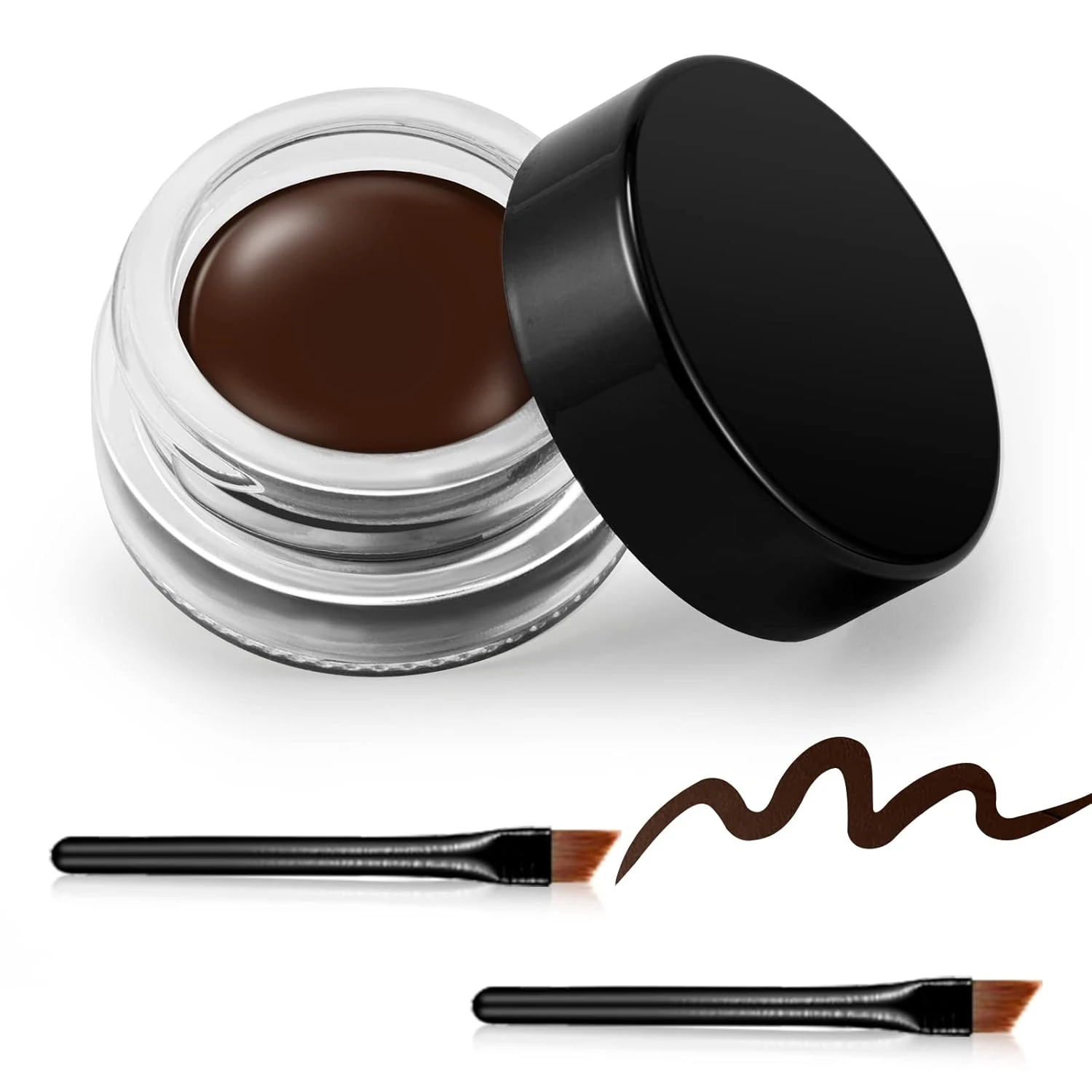 Brown gel liner for latte eye look