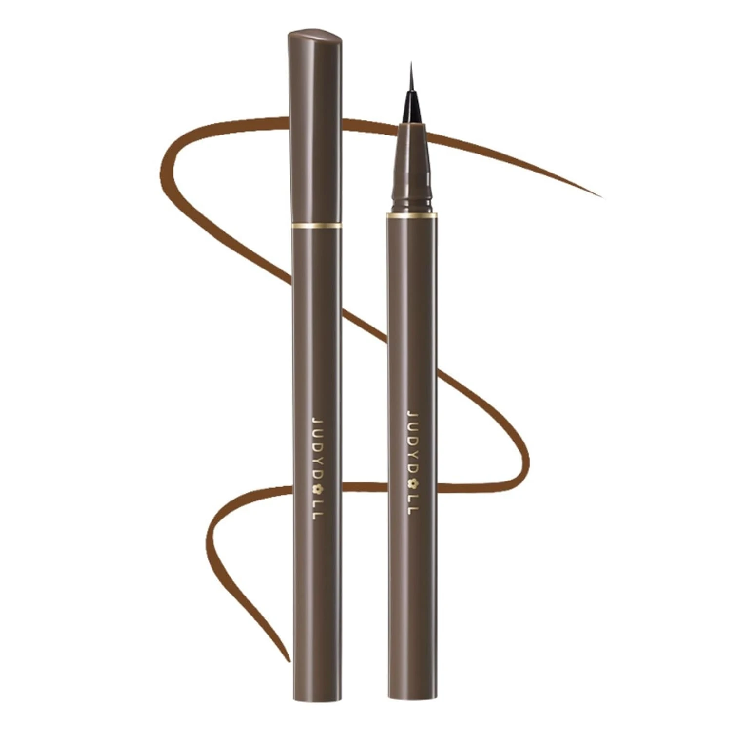 Fine tip brown liner for fox eye makeup