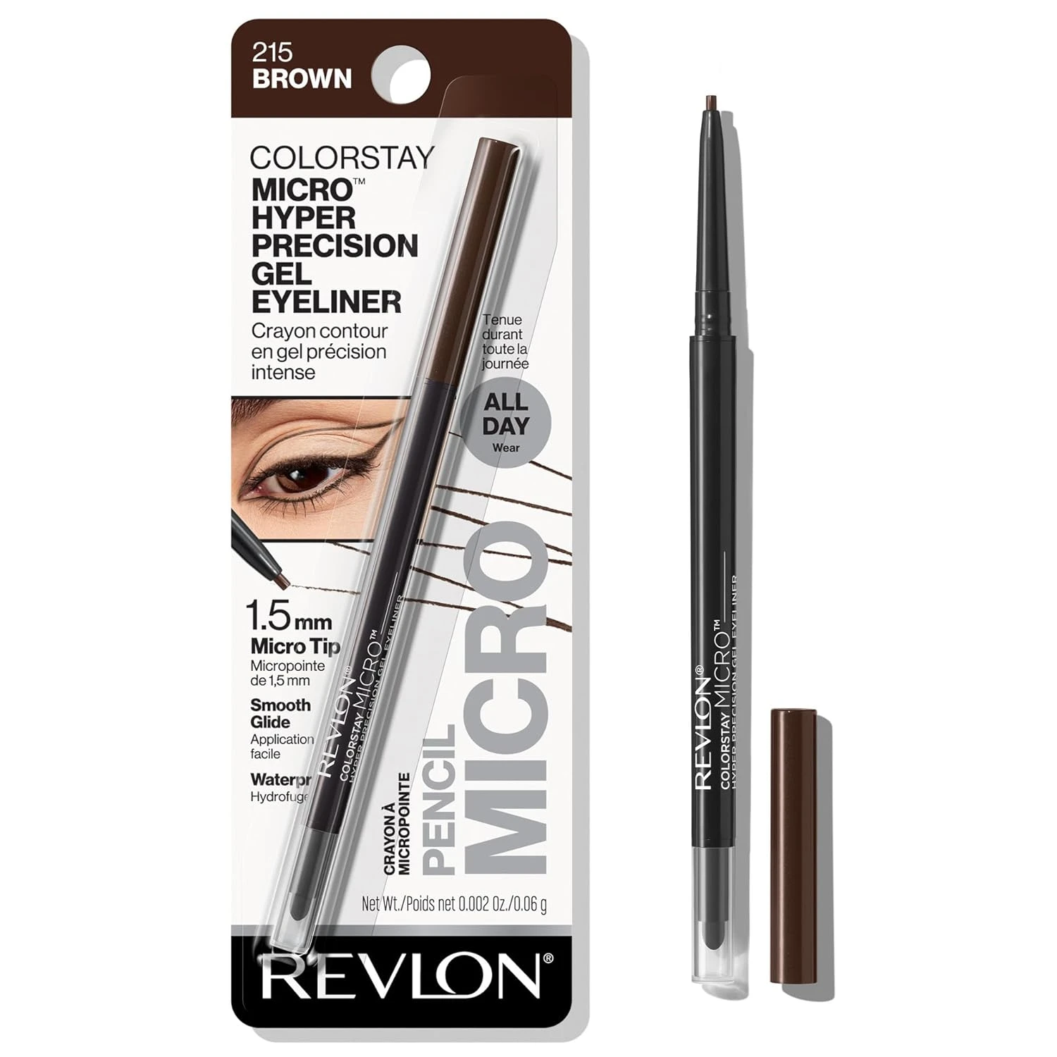 Brown micro liner for tightlining lash focus
