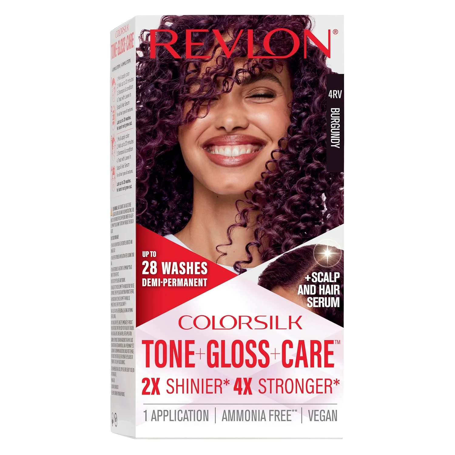 Burgundy plum hair gloss for wine tint shine
