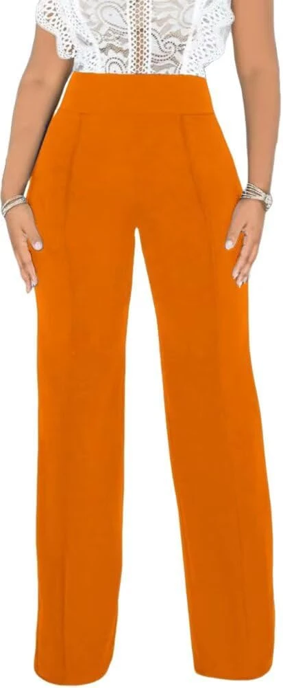 Burnt orange tailored trousers for tonal ladder